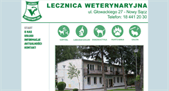 Desktop Screenshot of lecznica-nowysacz.pl